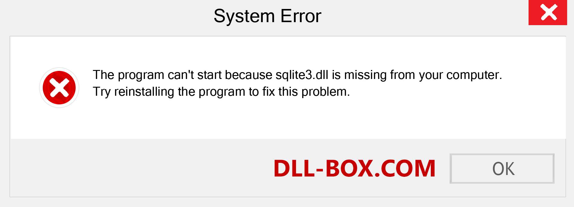  sqlite3.dll file is missing?. Download for Windows 7, 8, 10 - Fix  sqlite3 dll Missing Error on Windows, photos, images
